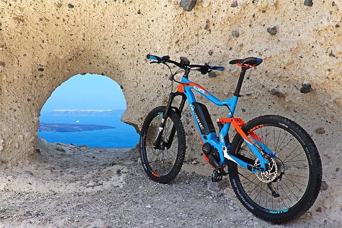 Santorini E-bike Adventures - The Original Bike Tours - The ride setup: Haibike full-suspension AMT + Bosch power