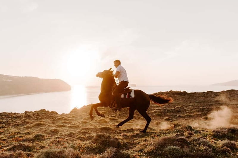 Santorini: Extreme Horse Safari with Beach Gallop - Climbing Into Canyons and Ravines Behind the Coast