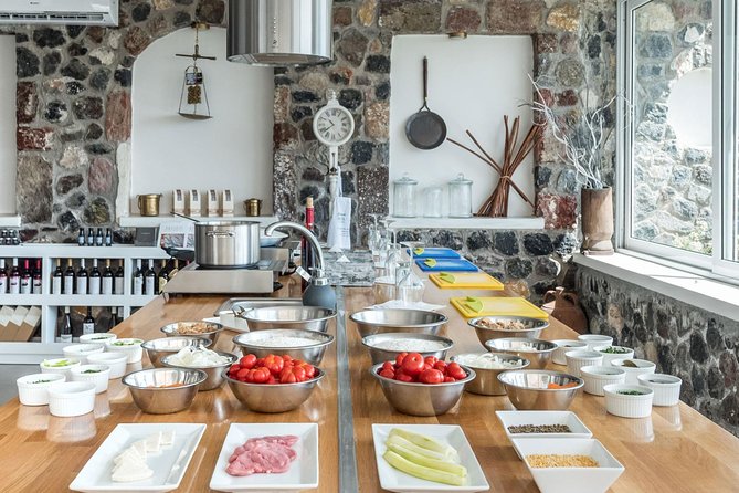 Santorini Farm-to-Table Cooking Class with a Local Chef, Christos - A Garden-to-Table Santorini Meal, Not a Demo