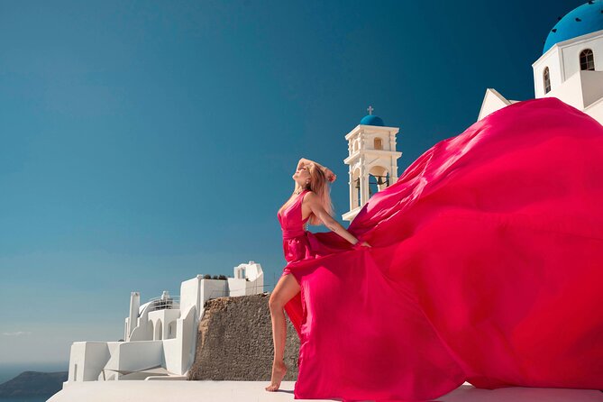 Santorini Flying Dress Experience - Price, Timing, and What $397.36 Covers (and What It Does Not)