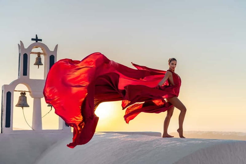 Santorini: Flying Dress Photo © Photoshoot "Express Package" - Key things to know before you book