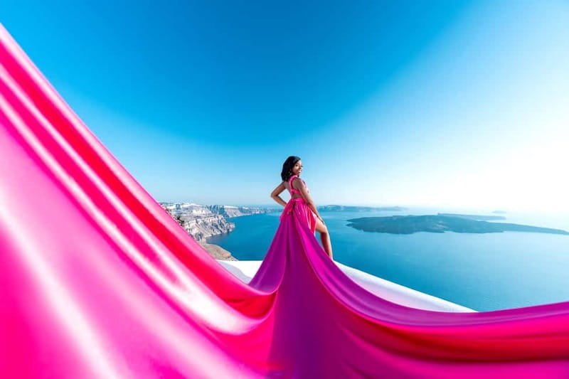 Santorini: Flying Dress Photo © Photoshoot "Express Package" - Practical Tips for a Smooth Shoot