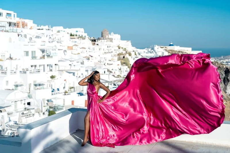 Santorini: Flying Dress Photo © Photoshoot "Express Package" - What the 5-Star Reviews Signal About the Experience