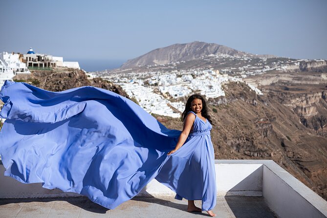 Santorini Flying Dress Photo Session Experience - Dress, shoes, and the little rules that save your shoot