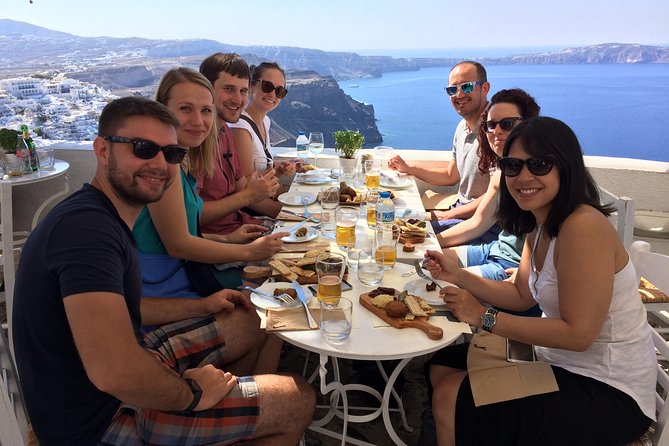 Santorini Food Tour: Fira Half-Day Small-Group Tour with Tastings - Drinks included: wine pairing, plus beer and coffee/tea