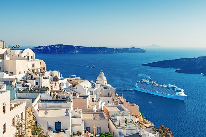 Santorini for Cruise Ships: Avoid Cable Car Lines and Crowds! - Why This Santorini Cruise Tour Starts With a Boat