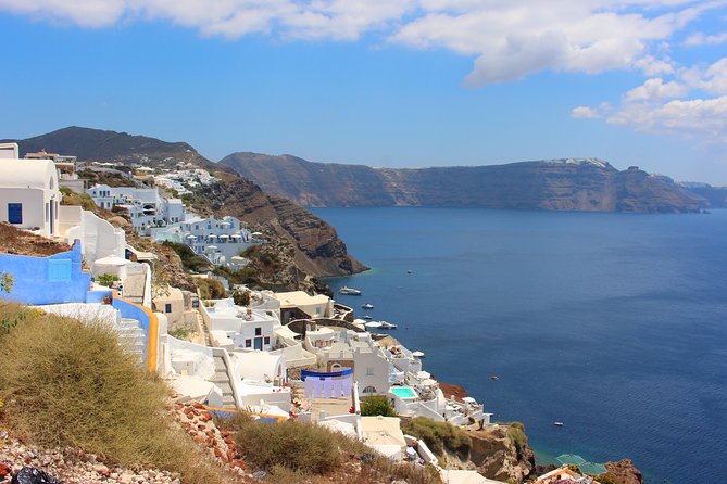 Santorini Full Day Tour - Oia sunset from Amoudi: the big finish with stairs