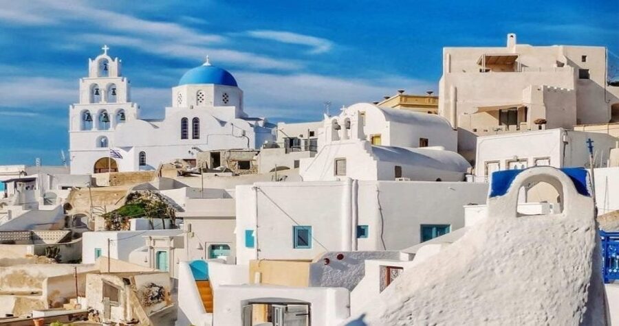 Santorini: Guided Island Day Trip with Beach Visit - Pyrgos village: where you can breathe for a bit