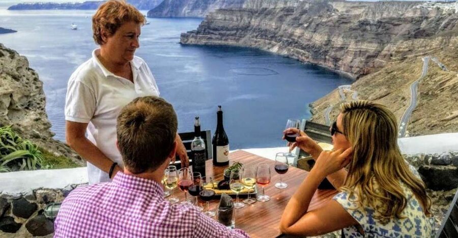 Santorini: Guided Tour to 3 Wineries with Wine Tastings - Santorini’s wine tour, timed for the late day
