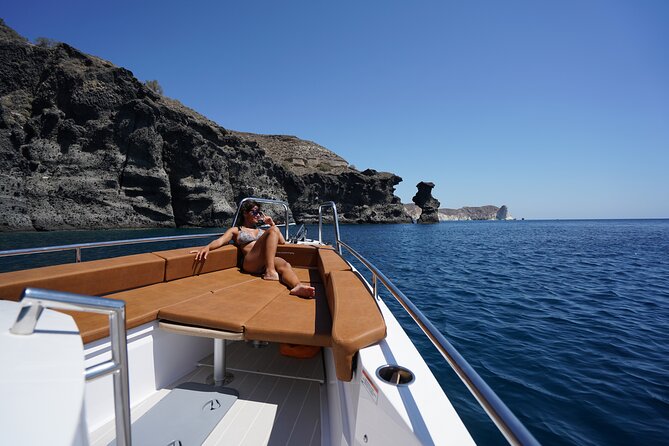 Santorini Half Day MotorCruiser Private Cruise incl. Meal,Drinks &Free Transport - Thirassia meal: where the cruise turns into a real day out