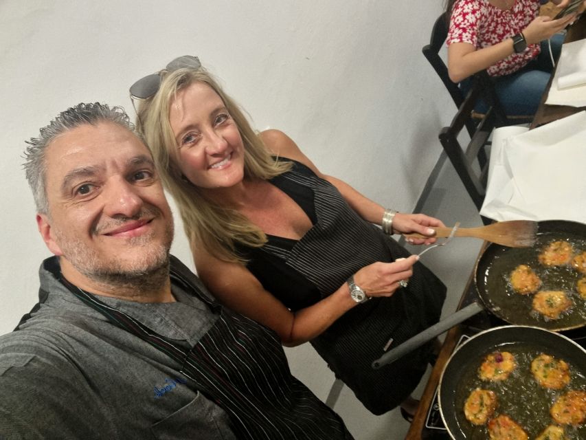 Santorini: Hands on Cooking Class with a Chef - Chef Christos and the Hands-On Setup at Feggera Restaurant
