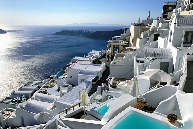 Santorini Highlights Small-Group Tour - Monolithos Beach: rare fine sand on the east coast