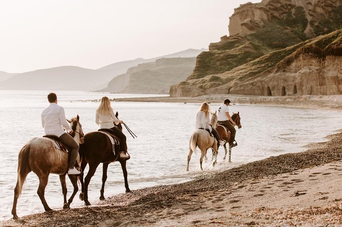 Santorini: Horse Riding to the Black Sandy Beach (Eros beach) - How long you’ll be on horseback (and how that feels)