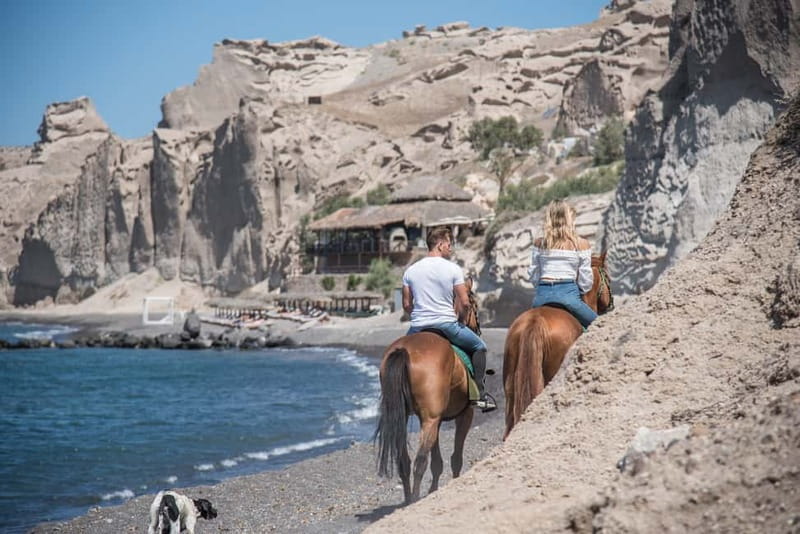 Santorini: Horse Riding Trip to Black Sandy Beach - A horse ride that feels like a local shortcut to Santorini’s best views