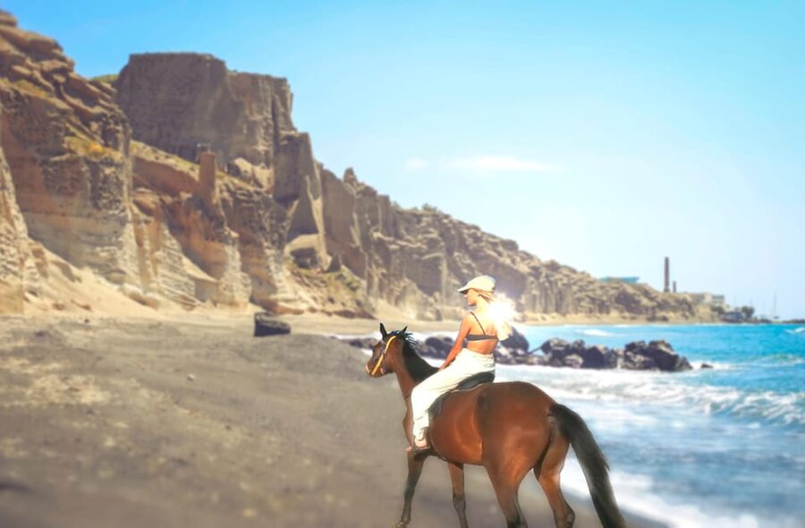 Santorini: Horseback Riding Tour on the Beach - Key highlights worth showing up for