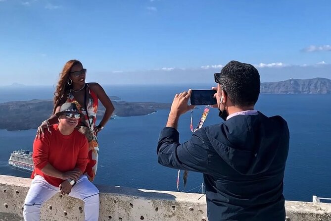 Santorini in 5 hours: Oia, Traditional Villages & Black Beach - Stop 2: Finikia Photo Stop at IKIES Santorini (Quiet Break from the Main Crowd)