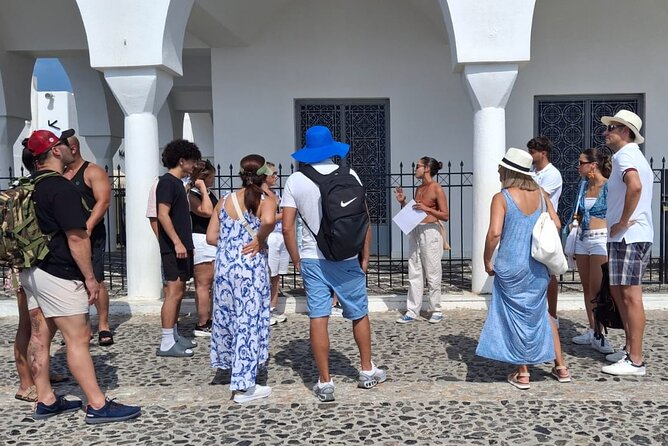 Santorini Island Tour for Cruise Travelers - Small Group - Meeting in Fira: cable car lines and the one habit that saves your day