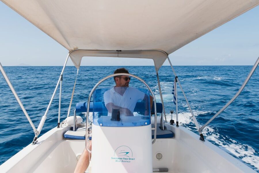 Santorini: License-Free Boat Rental with Ice, Water, & Fruit - Hot Springs Swim: The Most Memorable Stop