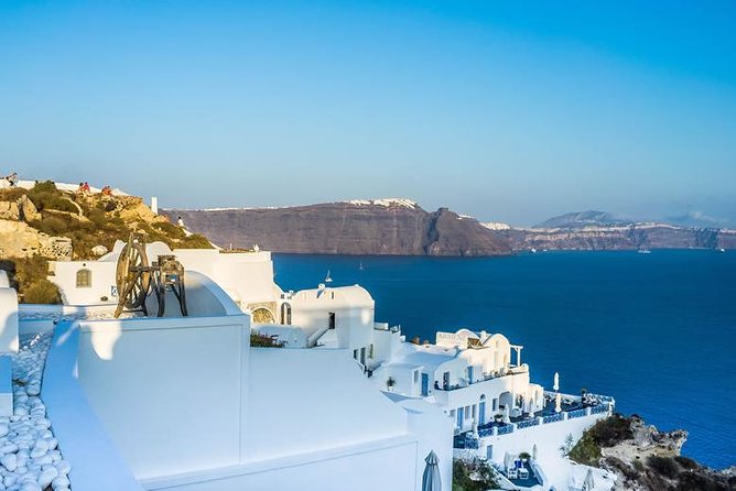Santorini local private tour for small group - Stop 4: Perissa Black Sand Beach with beach bars and taverns