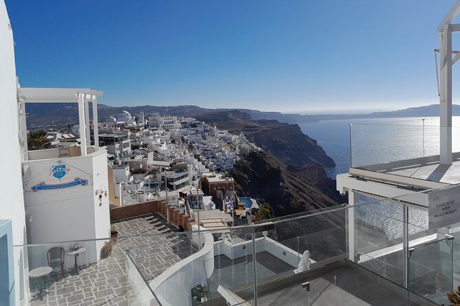 Santorini Local Tour - Imerovigli Caldera Views and Perissa Black Sand: Two Extremes in One Row