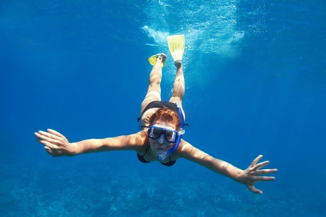 Santorini Luxury Catamaran Day Cruise with BBQ,drinks,transfer - Red Beach: A Shorter Swim Stop with Big Visual Impact