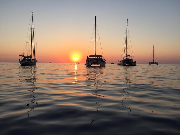 Santorini Luxury Catamaran Sunset Cruise with BBQ, Drink and Transfer - Food, drinks, and service: what’s included, and what to watch for