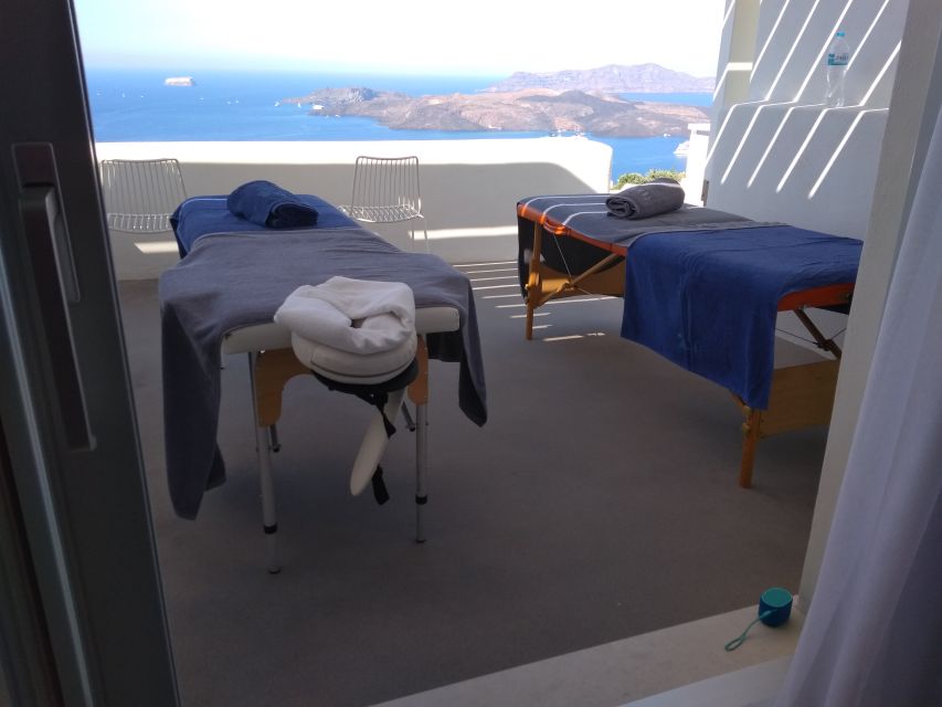 Santorini: Mobile Couples Massage at Your Private Villa - Mobile massage setup in your Santorini villa