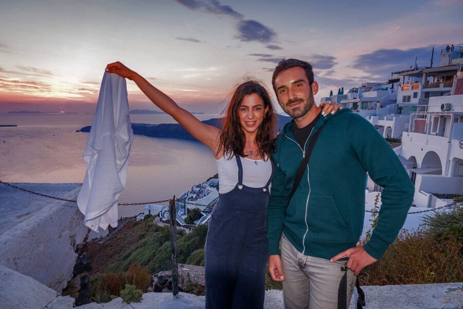 Santorini: Night Hike, Wine Tasting, and Greek Dinner - Night hike on the Fira–Oia trail: the best kind of quiet