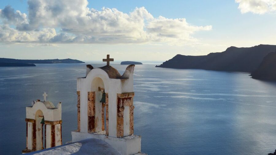 Santorini Panoramic Firostefani & Oia Blue Dome Private Tour - Oia on foot: shopping, alleys, and where to pause for photos