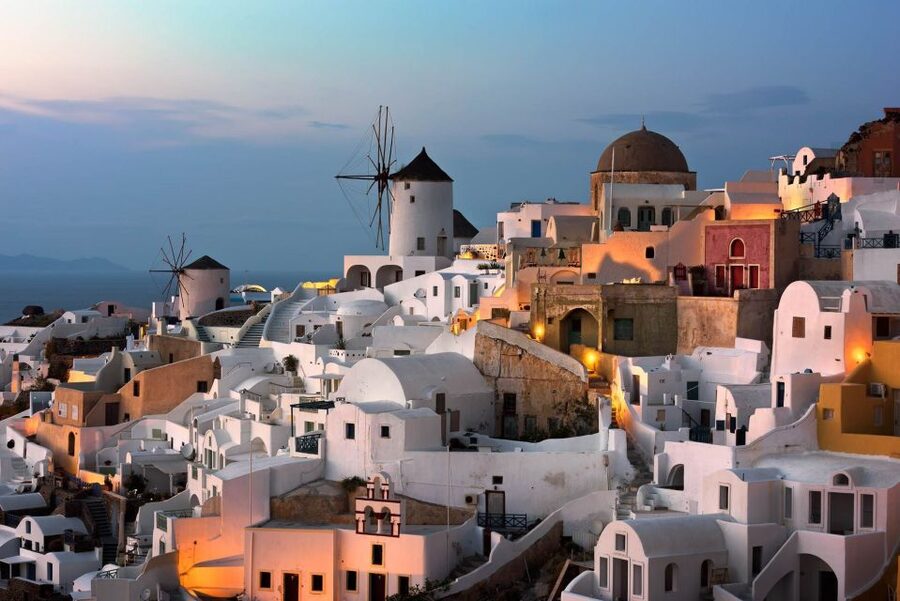 Santorini Panoramic Firostefani & Oia Blue Dome Private Tour - Megalochori and the 17th-century cave house feel
