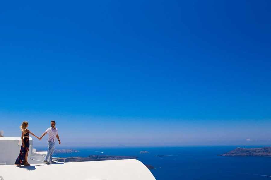 Santorini: Photo Shoot with a Private Vacation Photographer - What You Get After the Shoot: Edited Photos in a Password-Protected Gallery