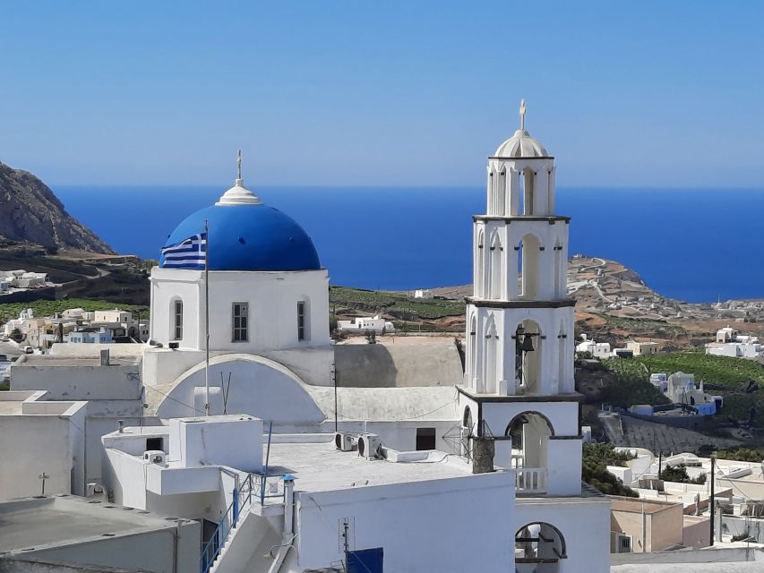 Santorini: Private 4-Hour Cultural Villages Sightseeing Tour - Emporio and the Venetian Castle: Pirate-Defense Streets and Volcanic Views