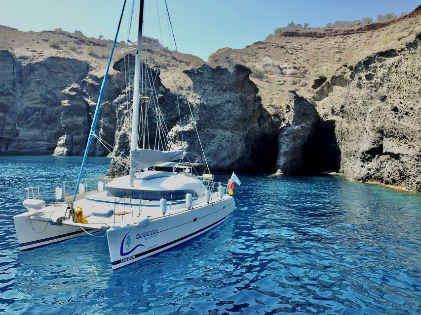 Santorini: Private All-In Catamaran Cruise, with Food|Drinks - Santorini Caldera Sightseeing: Where the Views Earn Their Time