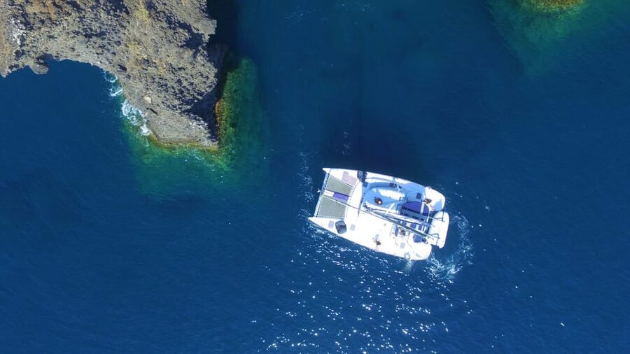 Santorini: Private Catamaran Cruise with Food & Drinks - Snorkeling gear and how to make your swim time count