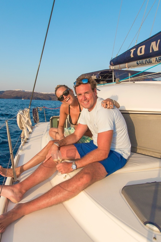 Santorini: Private Catamaran Cruise with Food & Drinks - First, what this cruise gets right in Santorini terms