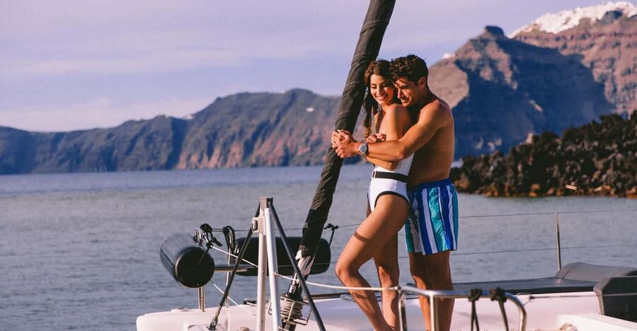 Santorini: Private Catamaran Tour with BBQ Meal and Drinks - Key reasons this Santorini catamaran works