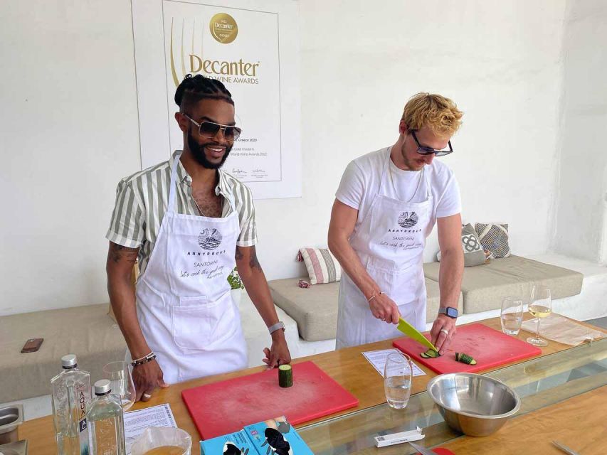 Santorini: Private Cooking Class and Wine Tasting Tour - Wine and olive oil shopping: buy with confidence, not impulse