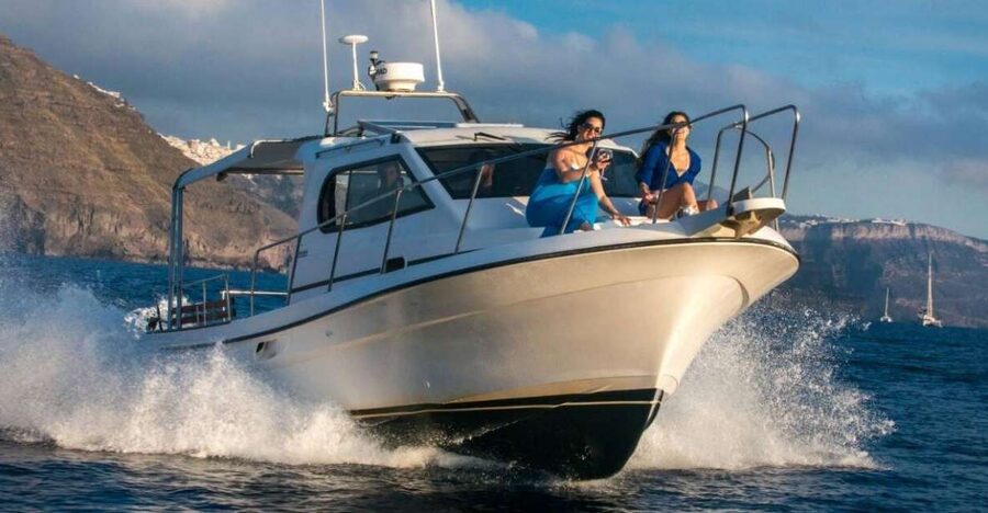 Santorini Private Cruise boat fishing tour - BBQ, Snorkeling - Meeting at Ormos Ammoudiou: what you need to know first