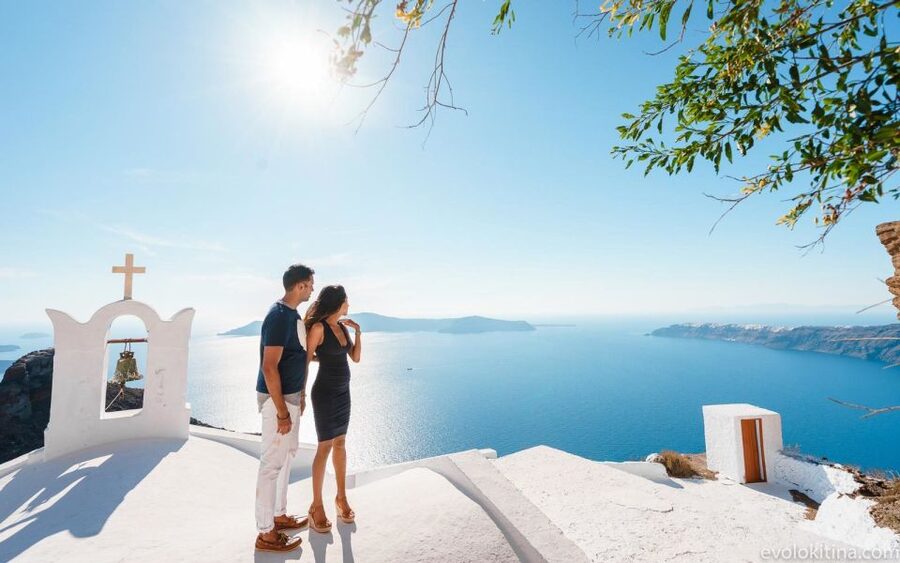 Santorini: Private Customizable Car Tour with a Local Guide - Profitis Ilias Monastery: the 360° viewpoint that puts the island in context
