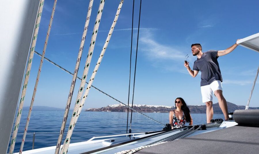 Santorini: Private Day Cruise with a BBQ meal and Open Bar - Hot Springs and Volcanic Islands: Swimming Where the Earth Warms the Water