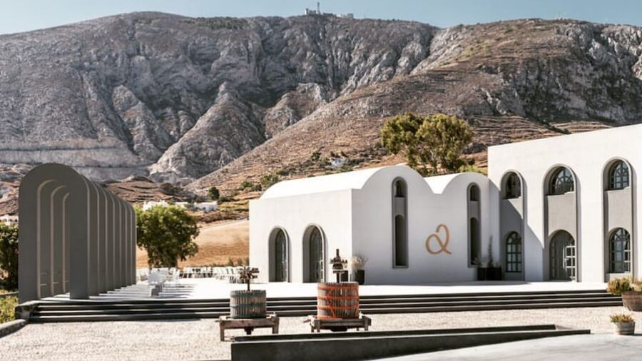 Santorini : Private Fine Wine Tasting - Stop 3: Art Space Winery Museum, pumice-rock rooms, and sunset-caldera energy