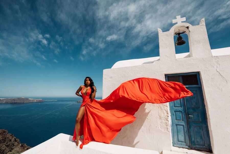 Santorini: Private Flying Dress Photoshoot Experience - The Photographer and Assistant Experience: Coaching That Feels Personal