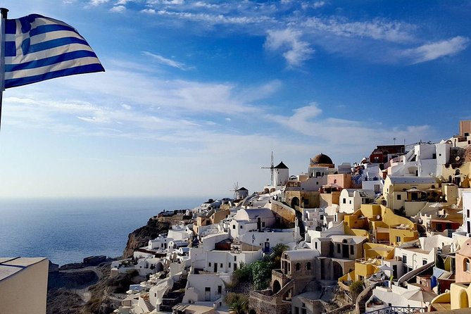 Santorini Private Romantic Tour with Dinner & Wine Tasting - Santo Wines: tasting four local wines with real Santorini flavors