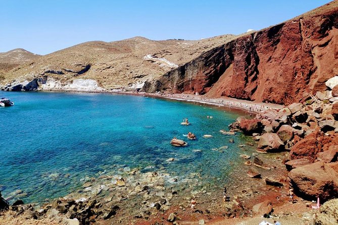 Santorini Private Romantic Tour with Dinner & Wine Tasting - Akrotiri seaside dinner: where the day turns memorable