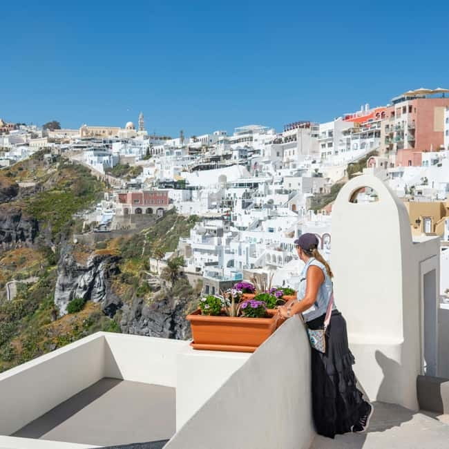 Santorini: Private Shore Excursion for Cruise Passengers - Start Strong in Fira: Three Bells Photo Stop (25 Minutes)