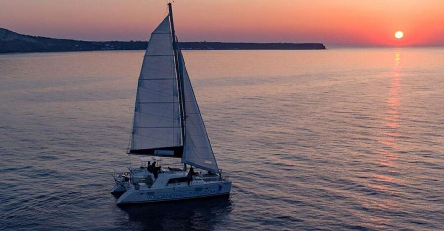 Santorini: Private Sunset Cruise with Dinner and Drinks - Crew and Vibe: Attentive Service With Real Personality