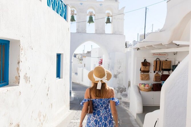 Santorini Private Tailor Made Island Tour with Wine Tasting - Stop 4: Megalochori’s Traditional Village Lanes