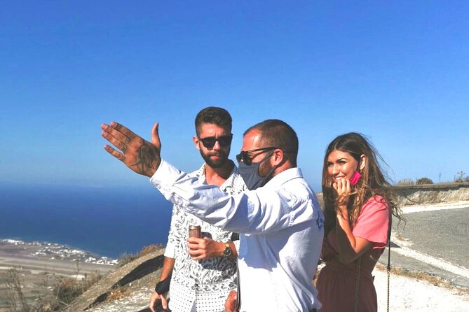 Santorini Private Tour 5hours Wine and local product tasting - Triana Tavern meeting point and cruise-ship friendly timing
