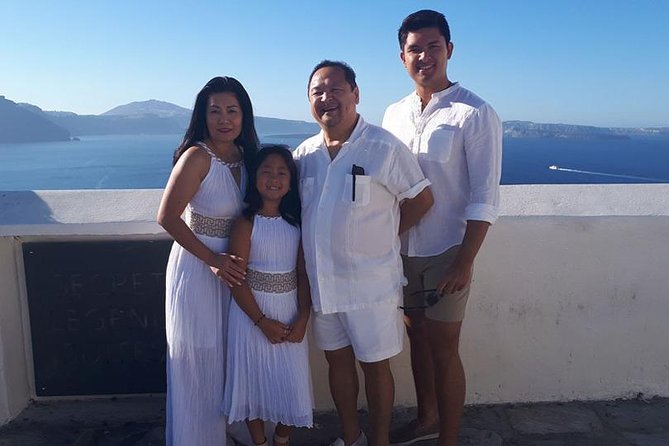 Santorini Private Tour 5hours Wine and local product tasting - Stop 2: Fira’s cliffside center and quick photo moments