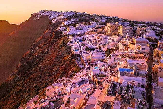Santorini Private Tour 5hours Wine and local product tasting - Stop 4: Profitis Ilias church viewpoint with 18th-century Byzantine charm